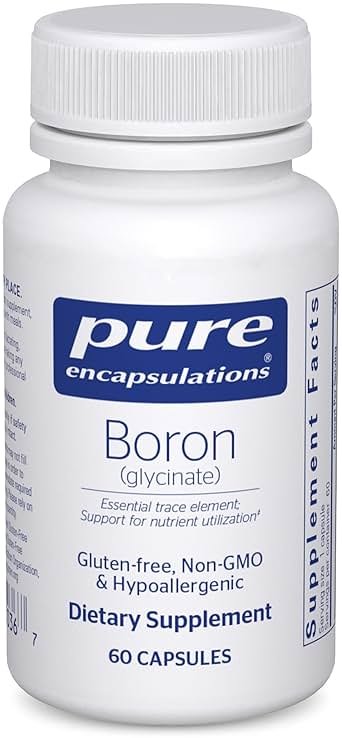 Pure Encapsulations Boron (Glycinate) | Supplement for Hormone Balance, Bone Strength and Health, Connective Tissue, and Nutrient Metabolism* | 60 Capsules - Product Image