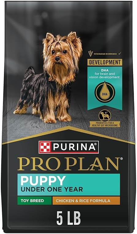 Purina Pro Plan High Protein Toy Breed Puppy Food DHA Chicken and Rice Formula - 5 lb. Bag - Product Image