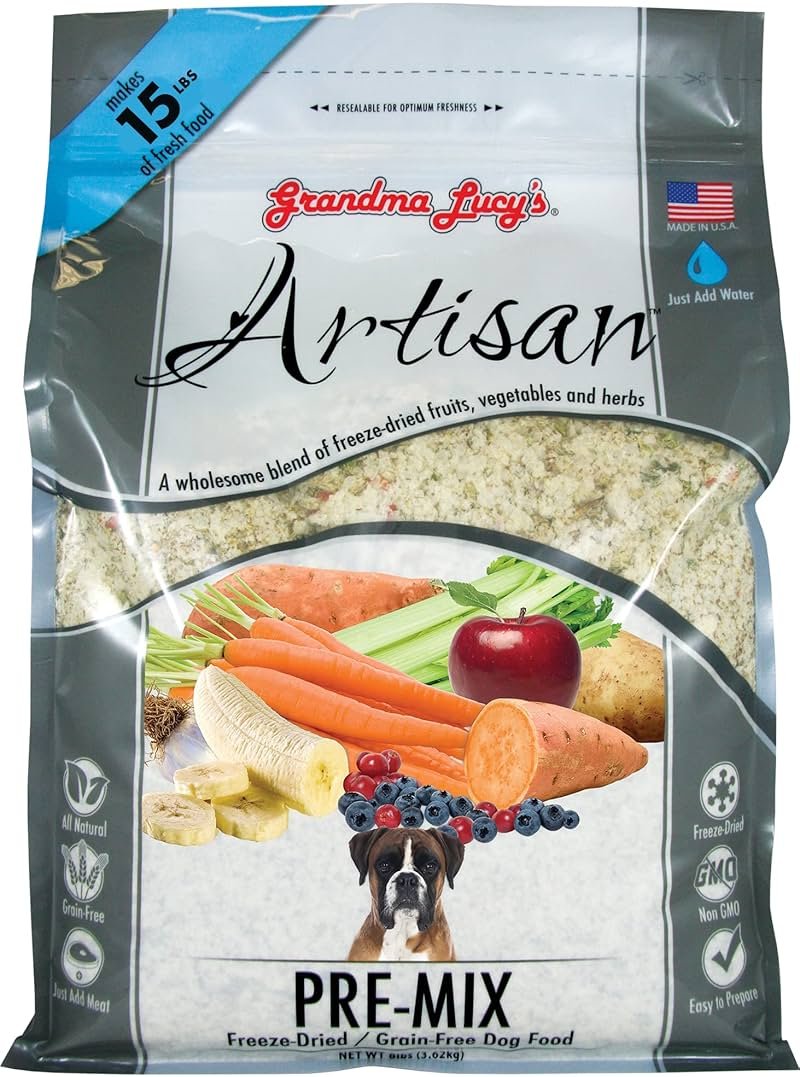 Grandma Lucy's Artisan Pre-Mix Dog Food, Grain Free and Freeze-Dried - 3Lb Bag - Product Image