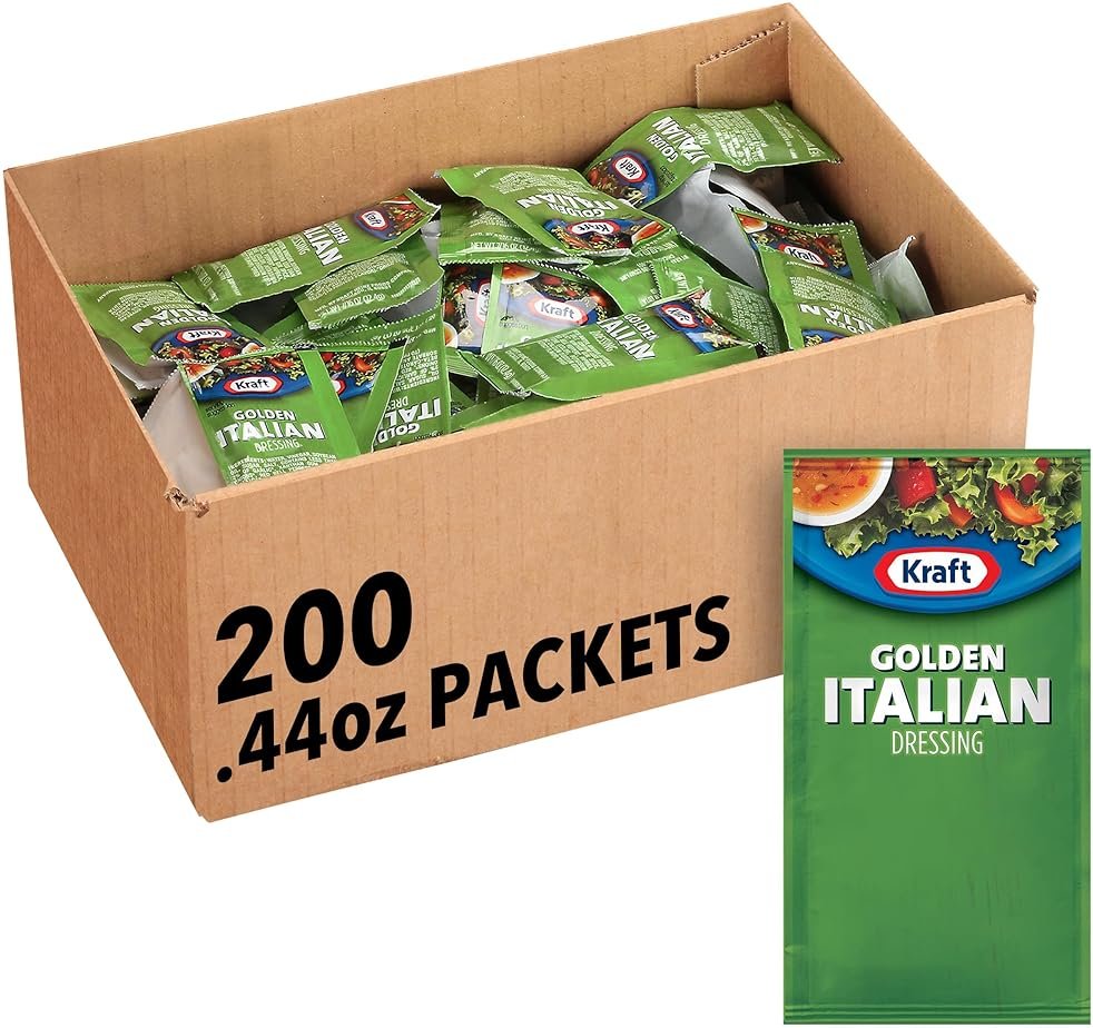 Kraft Golden Italian Salad Dressing Single Serve Packet (0.44 oz Packets, Pack of 200) - Product Image