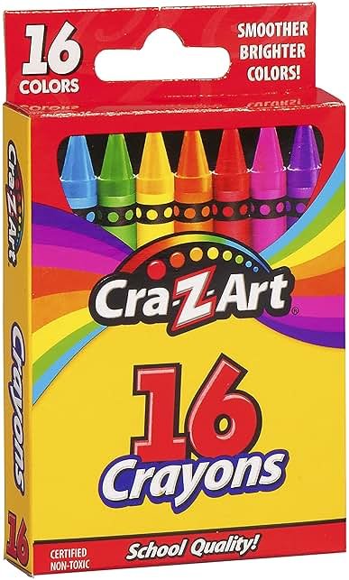 Cra-Z-Art 16ct Crayons, Back to School Supplies, Box of Crayons for Creative Drawing Fun, Ages 3 and Up - Product Image