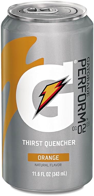 Gatorade Thirst Quencher, 24 Count, 11.6 oz Cans, Orange, 278.4 Fl Oz (Pack of 24) - Product Image