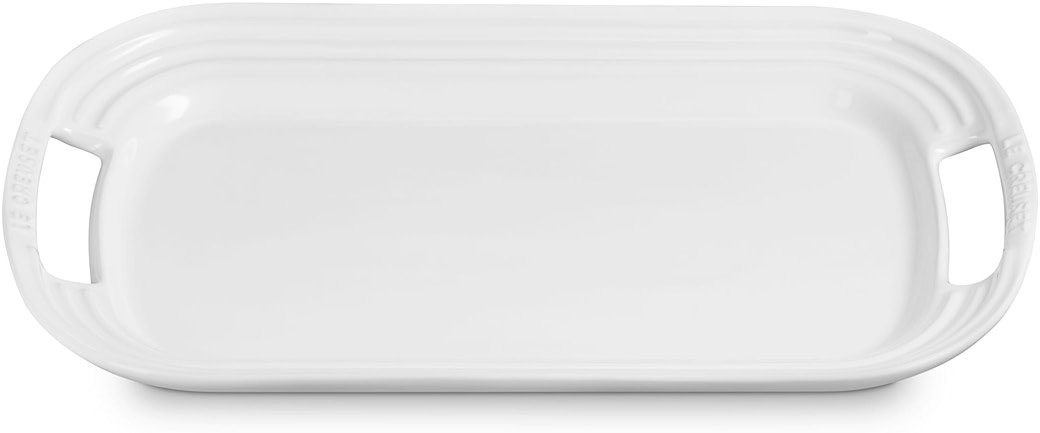 Le Creuset Stoneware Serving Platter, 16.25", White - Product Image