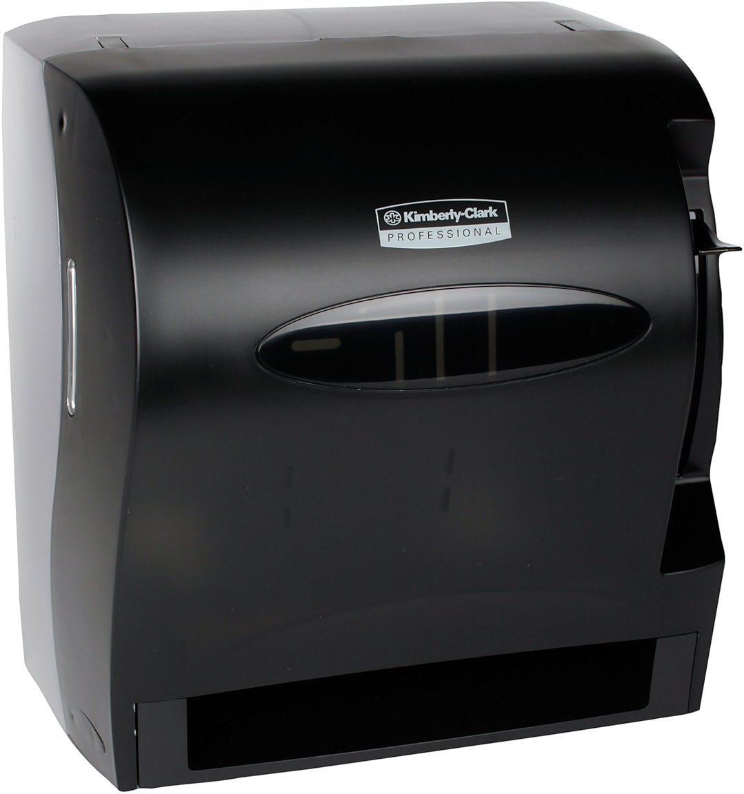 Kimberly-Clark Professional LEV-R-MATIC Manual Hard Roll Towel Dispenser (09765), Black, for 1.5" Core Towels, 11.75x13.75"x9.25" (Qty 1) - Product Image