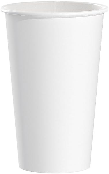 Solo Foodservice 316W 16 Oz. White Paper Hot Cup noHandle Singlepoly (1000-Pack) - Product Image