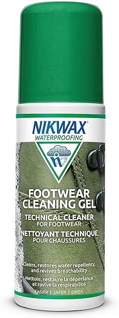Nikwax Footwear Cleaning Gel, Shoe Care, Boot Cleaner for Suede, Leather, Fabric & Synthetic Materials, Safe for Gore-Tex, Waterproof, DWR - Product Image