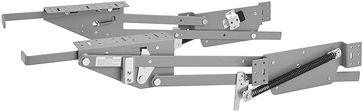 Rev-A-Shelf Heavy-Duty Stand Mixer Lift for Kitchen Base Cabinets, Zinc - Spring-Loaded Lifting System for Small Countertop Appliance Storage, Min Opening Width of 12", RAS-ML-HDCR - Product Image