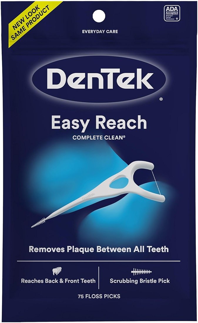 DenTek Complete Clean Floss Picks | Removes Food & Plaque | 75 Count - Product Image
