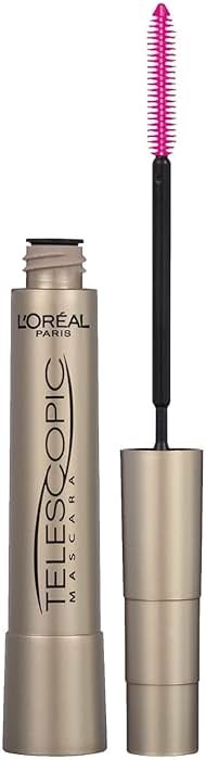 L’Oreal Paris Makeup Original Telescopic Mascara, Separating Mascara Volume and Length Formula, Washable, Black Brown, 0.27 Fl Oz., 1 Count - Product Image