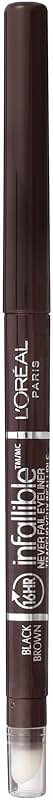 L'Oreal Paris Makeup Infallible Never Fail Original Mechanical Pencil Eyeliner with Built in Sharpener, Black Brown, 0.008 oz., 1 Count - Product Image