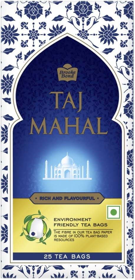 Taj Mahal Brooke Bond Leaf 25n Tea Bags 50 Grams - Product Image