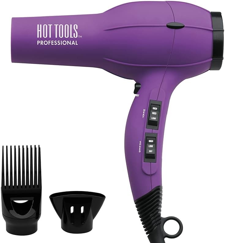 Hot Tools Pro Artist 1875W Turbo Ionic Dryer | Smooth, Frizz Free Blowouts (Purple) - Product Image