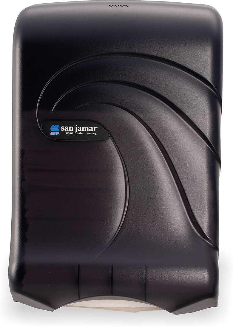 Ultrafold Multifold/C-Fold Towel Dispenser, Oceans, 11.75 X 6.25 X 18, Transparent Black Pearl - Product Image