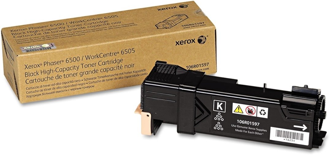 Xerox 106R01597, Phaser High Capacity Toner Cartridge, 3000 Page Yield, Black - Product Image