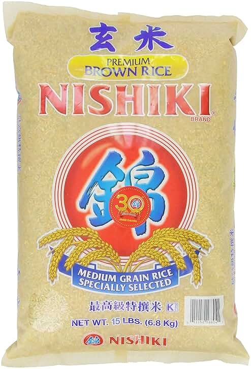 Nishiki Premium Brown Rice, 15-Pounds Bag - Product Image