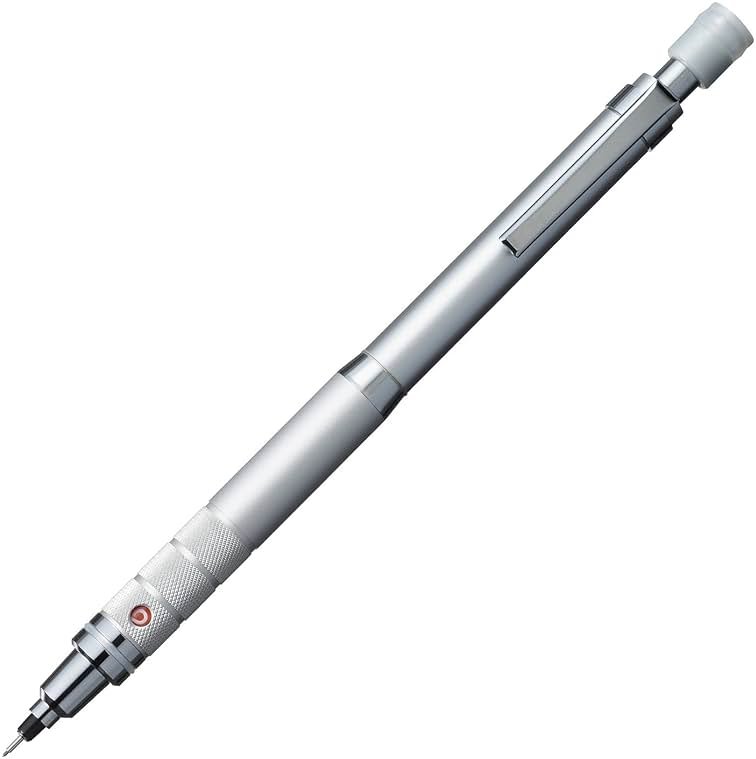 Uni Kuru Toga Roulette Model Auto Lead Rotation 0.5mm Mechanical Pencil, Silver Body (M510171P.26) - Product Image