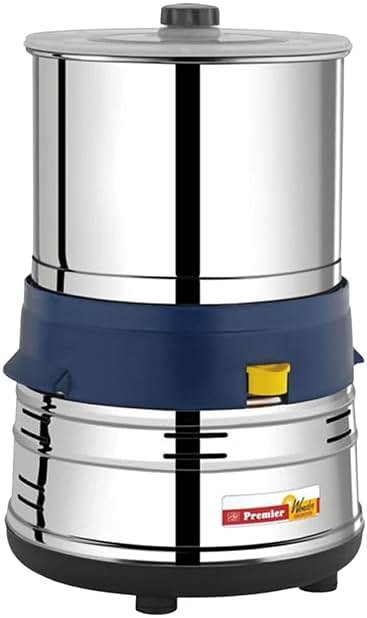 Premier Small Wonder Table Top Wet Rice and Lentils Grinder 1.5 Liter,110 volts with coconut scrapper and atta kneader - Product Image