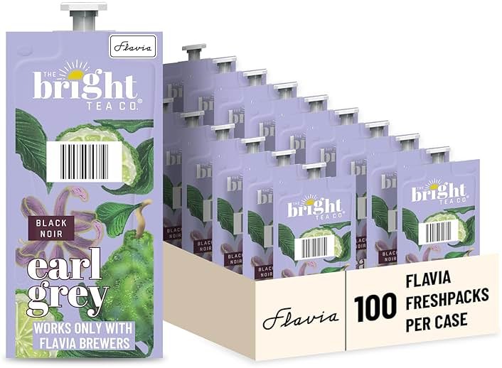 Flavia Bright Tea Co. Earl Grey Tea Freshpacks works only with Flavia Brewers (Case of 100) - Product Image