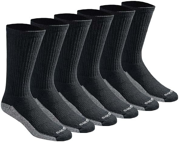 Dickies Men's Dri-tech Original Moisture Control Crew Socks, Available in M-xxl (6, 12, 18 Pairs) - Product Image
