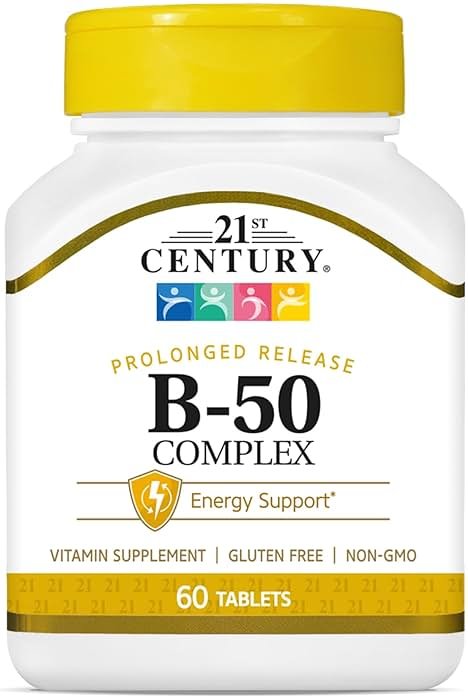 21st Century B 50 Complex Prolonged Release Tablets, 60 Count (Pack of 1) - Product Image