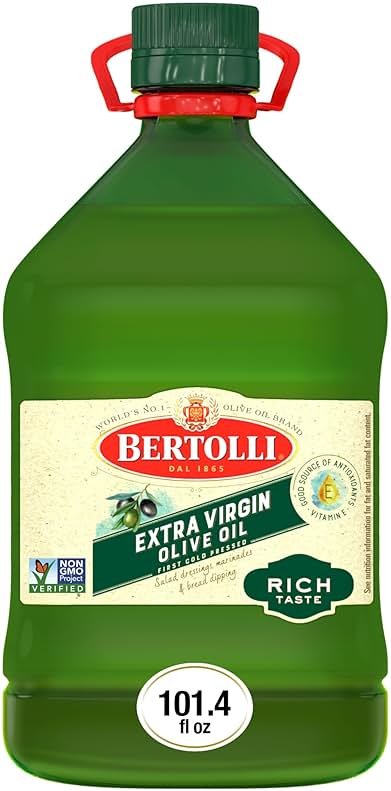 Bertolli Extra Virgin Olive Oil, Rich Taste, First Cold Pressed, Contains Polyphenols, 101.4 fl oz - Product Image