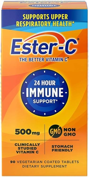 Ester-C 500 mg 24 Hour Vitamin C Tablets for Immune Support, Vitamin C Supplement, 90 Count - Product Image