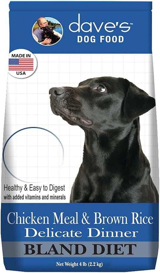 Dave's Natural Pet Food | Restricted Diet Chicken Meal & Brown Rice Dry Dog Food | Solve Food Sensitivities Naturally | Family Owned, Made in USA, for All Life Stages | 4# Bag - Product Image