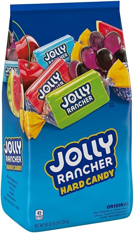 JOLLY RANCHER Assorted Fruit Flavored Hard Candy Bulk Bag, 5 lb - Product Image