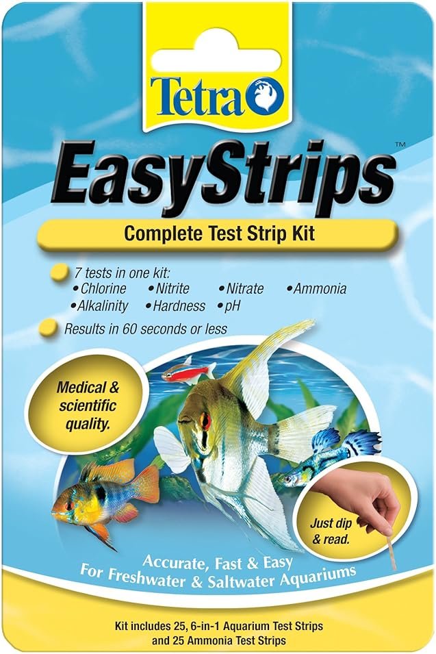 Tetra EasyStrips, Complete Aquarium Test Strips, Water Testing, 25 Count - Product Image