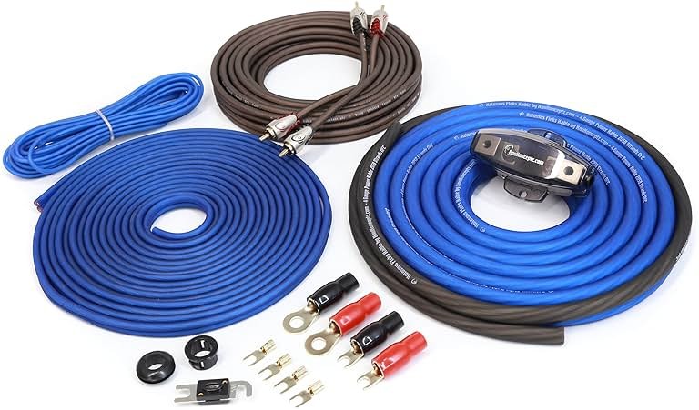 KnuKonceptz Kolossus 4 Gauge OFC Amplifier Installation Kit - Product Image