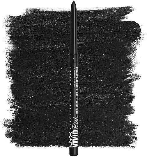 NYX PROFESSIONAL MAKEUP Mechanical Eye Pencil,Vivid Rich Mechanical, Creamy Retractable Eyeliner - Always Onyx, Black Eyeliner - Product Image
