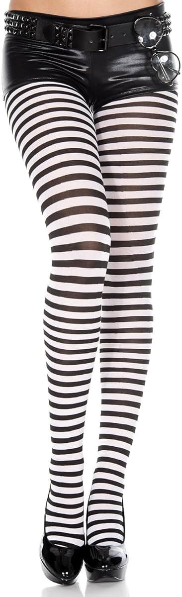 Music Legs Women's Opaque Striped Tights - Product Image
