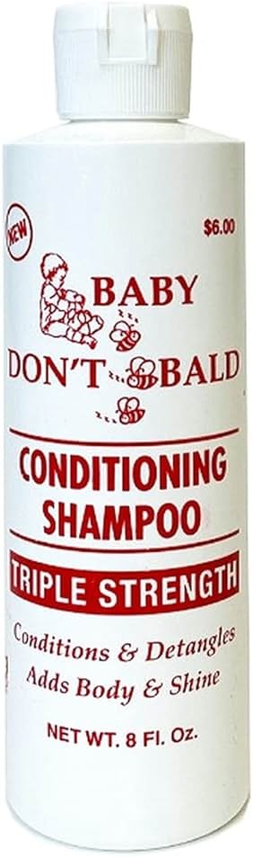 Baby Don't Bald Conditioning Shampoo Triple Strength 8 oz - Product Image