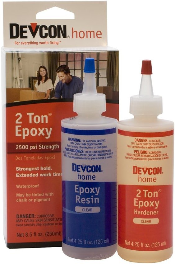 Devcon Epoxy, 2 Ton Epoxy, 4-1/2 Ounce Bottles, 2 Bottles - Product Image