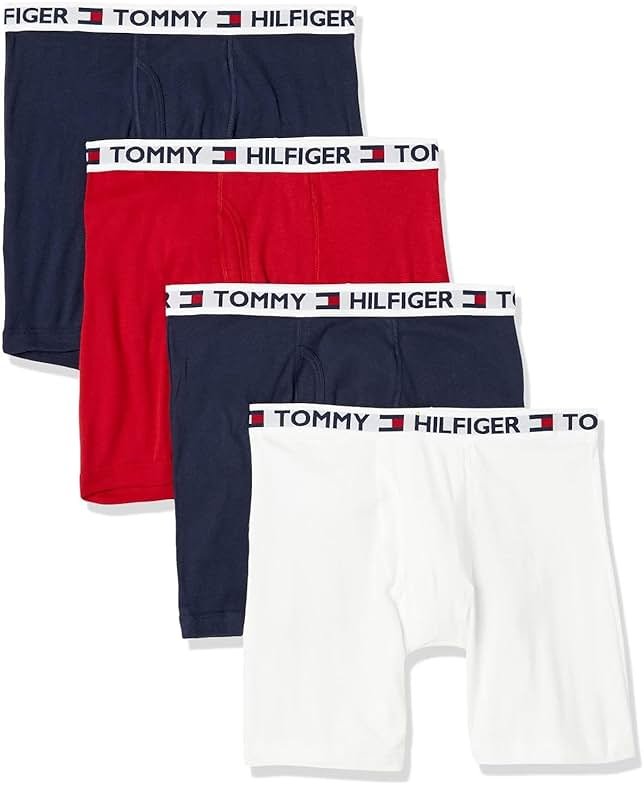 Tommy Hilfiger Men's Underwear Cotton Classics 4-pack Boxer Brief - Amazon Exclusive - Product Image