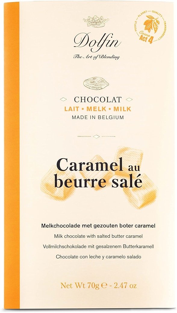 Dolfin Milk Chocolate with Salted Caramel - Product Image