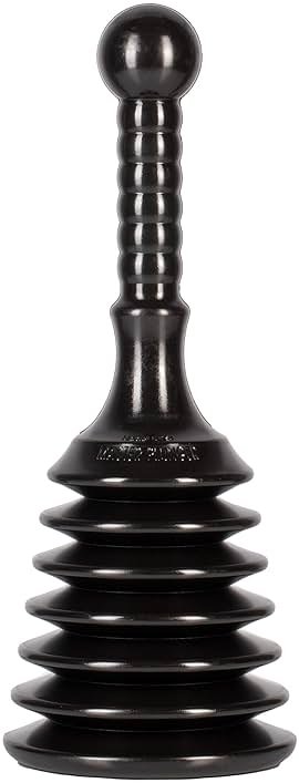 Master Plunger MPS4 Sink & Drain Plunger for Kitchen Sinks, Bathroom Sinks, Showers, and Bathtubs. Small and Strong Design with Large Bellows Commercial & Residential Use, Black - Product Image