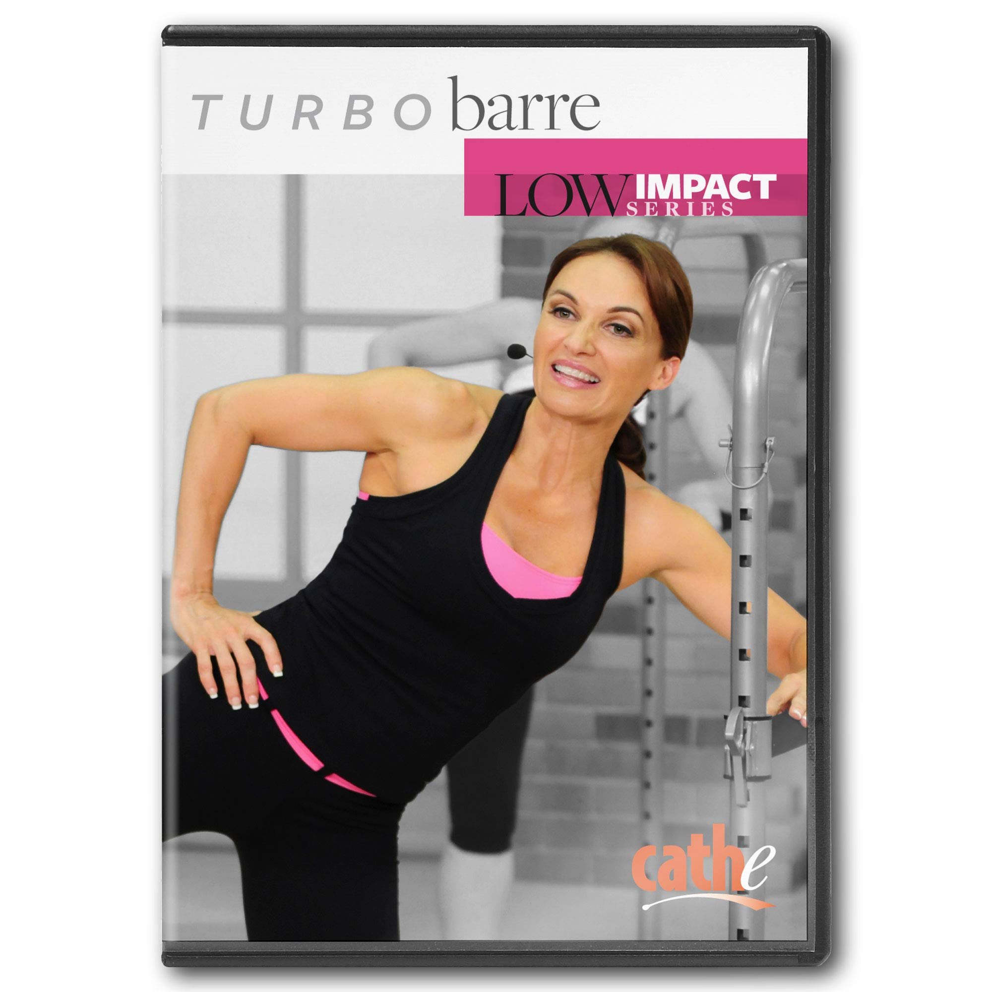 Cathe Friedrich's Low Impact Turbo Barre Exercise DVD - Combines Elements of Pilates, Yoga, and Ballet, With Some light Cardio - Devolp and Sculpt Strong Lean Legs - Product Image