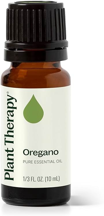 Plant Therapy Oregano Essential Oil 10 mL (1/3 oz), 100% Pure, Undiluted, Natural Aromatherapy, for Gut Health and Immune Support - Product Image