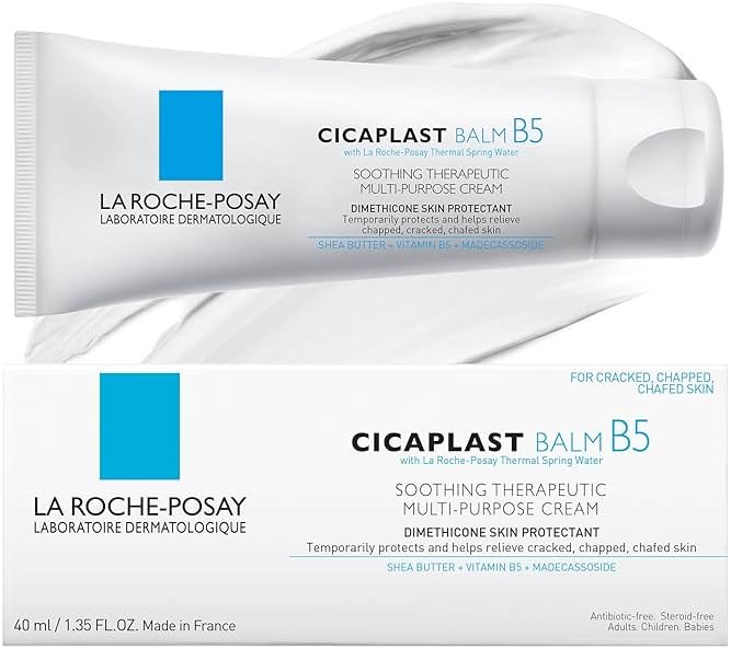 La Roche-Posay Cicaplast Balm B5 Skin Barrier Repair Cream with Centella Asiatica, Shea Butter & Panthenol | Multi-Purpose Healing Ointment for Dry, Irritated Skin | Face, Body & Hand Balm, Baby Safe - Product Image