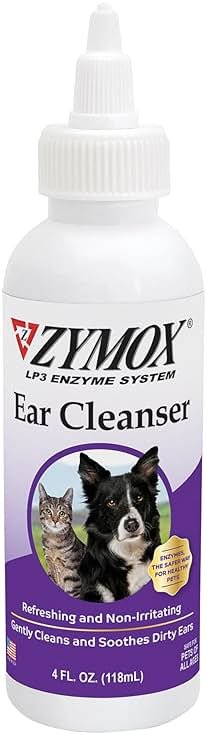 Zymox Ear Cleanser Solution for Dogs and Cats, 4oz - Product Image