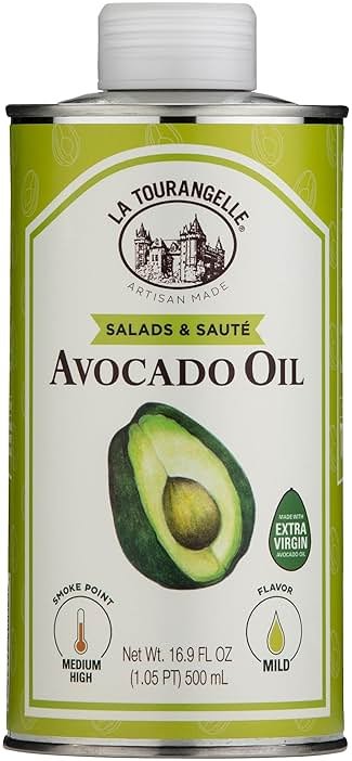 La Tourangelle Avocado Oil 16.9 Fl Oz, All-Natural, Artisanal, Great for Salads, Fruit, Fish or Vegetables, Buttery Flavor - Product Image