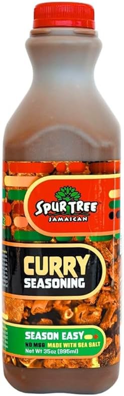 Spur Tree Jamaican Curry Seasoning – Experience Authentic Jamaican Taste – All-Natural And Fresh Ingredients – Curry Seasoning Jamaican – Curry Jamaican (35 Oz) - Product Image