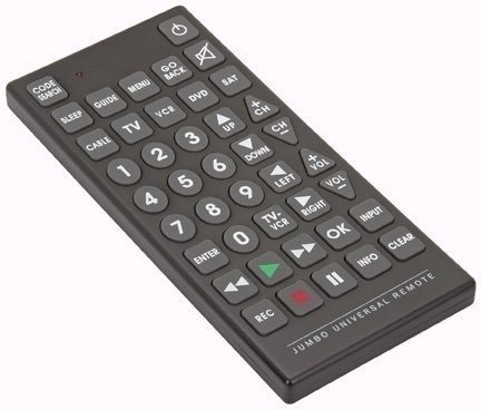 PrimeTrendz TM Jumbo Large Universal Remote Control by USA Cash and Carry - Product Image