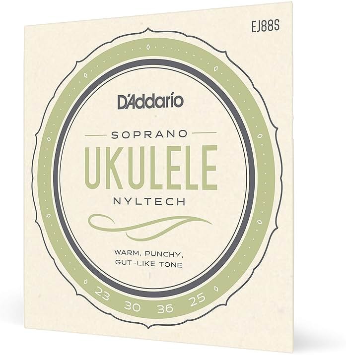 D'Addario Soprano Ukulele Strings, Nyltech, EJ88S, 4-String Set, Pack of 1 - Product Image