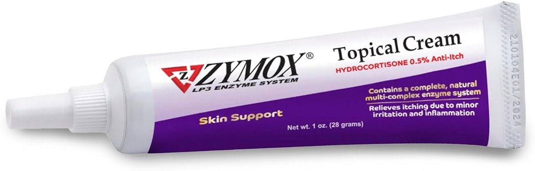 Zymox Topical Cream with 0.5% Hydrocortisone for Dogs and Cats, 1oz - Product Image