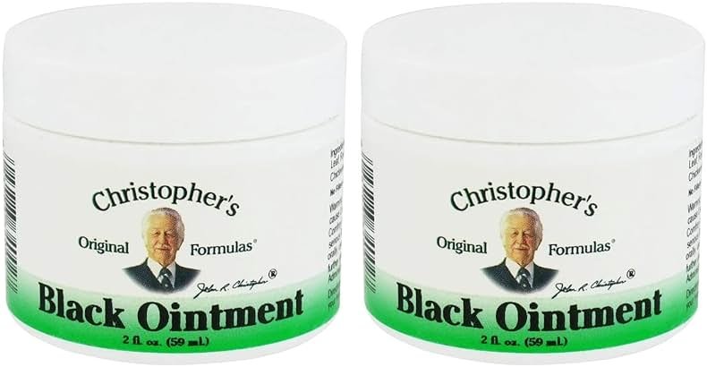 Christopher's Original Formulas Black Drawing Ointment, Natural Herbal Drawing Salve Ointment, 2 oz - Pack of 2 - Product Image