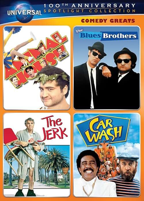 Comedy Greats Spotlight Collection (National Lampoon's Animal House / The Blues Brothers / The Jerk / Car Wash) - Product Image