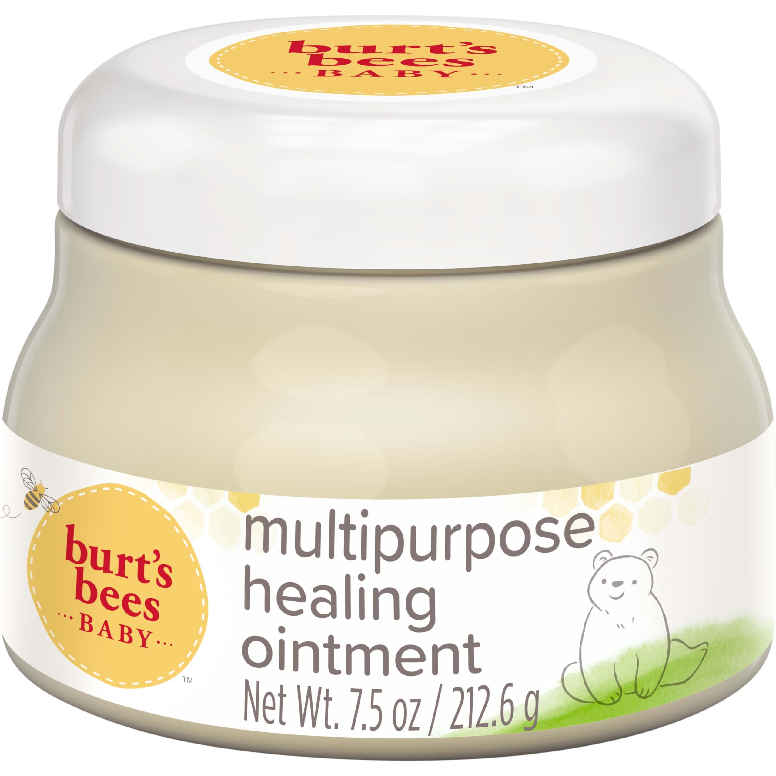 Burt's Bees Baby 100% Natural Origin Multipurpose Healing Ointment, Face & Body Baby Ointment – 7.5 Ounce Tub - Product Image