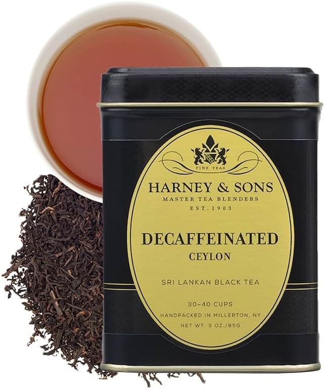 Harney & Sons Fine Teas Decaf Ceylon Black Tea Tin, 3oz Loose Leaf - Product Image